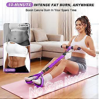 WOQQW Multifunction Pedal Resistance Band with Handle, Upgraded 3 Tube Adjustable Foot Resistance Bands for Core, Arm, Legs, Body Puller Trainer -