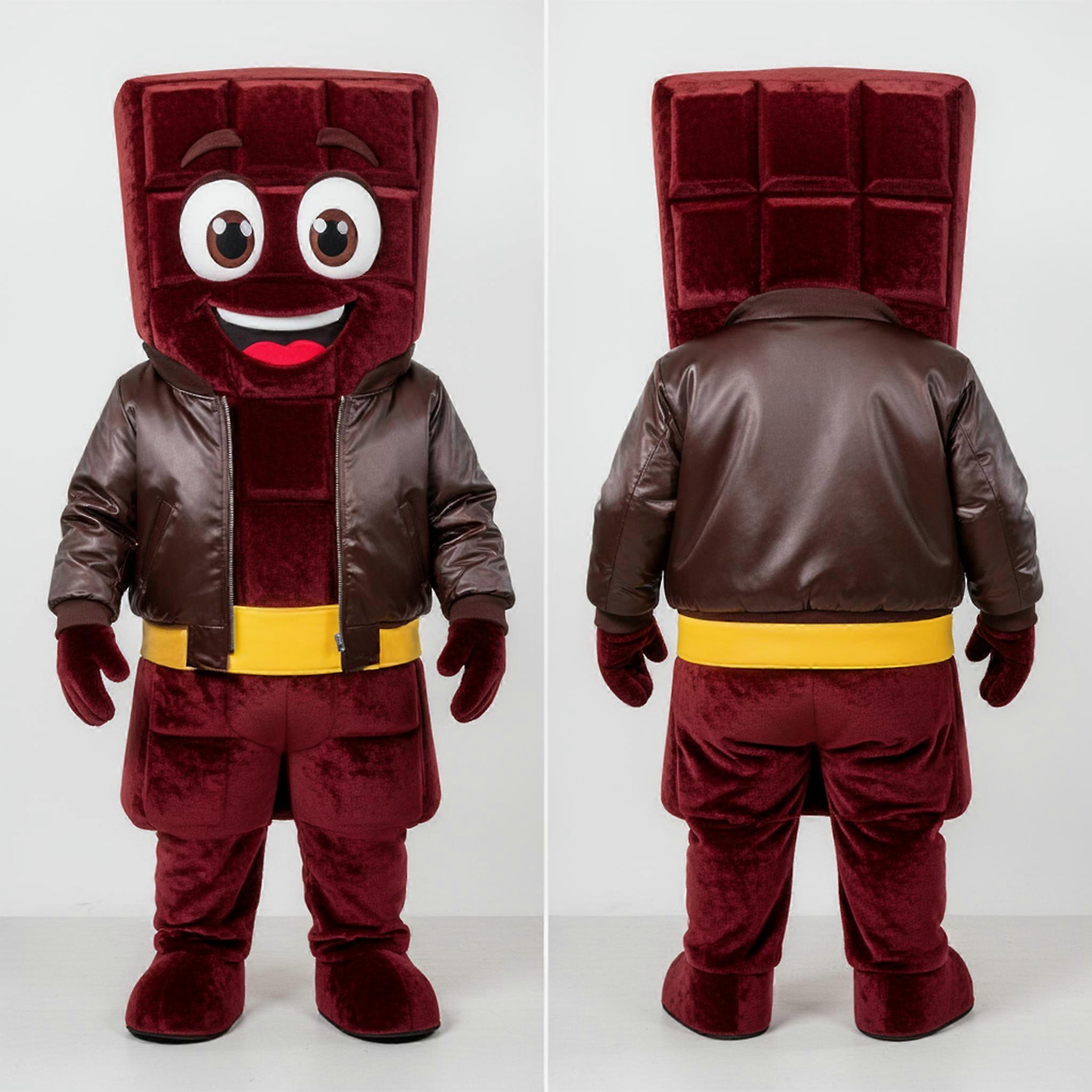 MASTICOT Crimson Plush Chocolate Bars Mascot