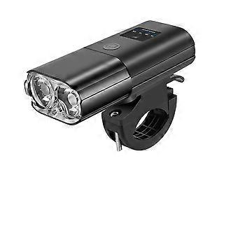 Smart bicycle headlight, 40000mAh battery, 6000 lumens, waterproof, USB charging, mountain bike/road bike light.