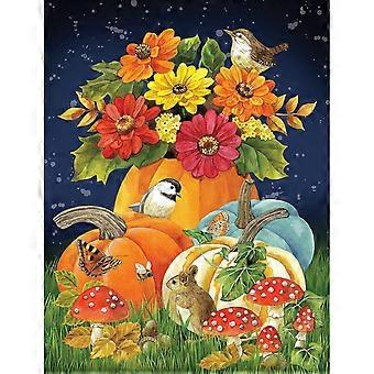 Jigsaw Puzzle for Adults Autumn Charm Fall Pumpkins Woodland Creatures Jigsaw Puzzle VV199