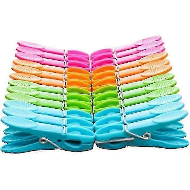 24-Pack Weatherproof Plastic Clothespins