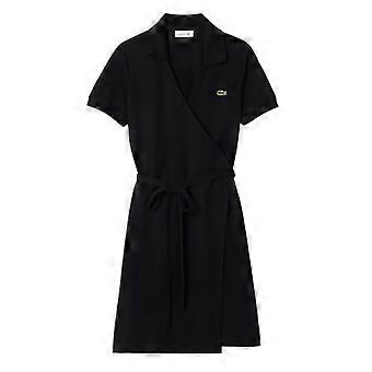 Lacoste Womens/Ladies V Neck Short-Sleeved Wrap Dress