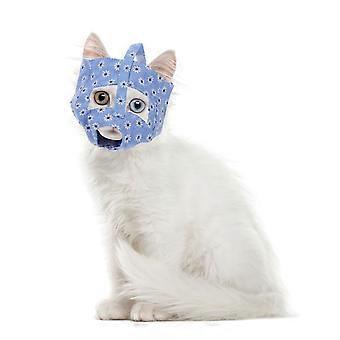 Stoffmaulkorb für Katzen, Beißschutzmaske, Krallenpflege, Gesichtsschutz für Katzen, Zubehör gegen Beißbeschwerden