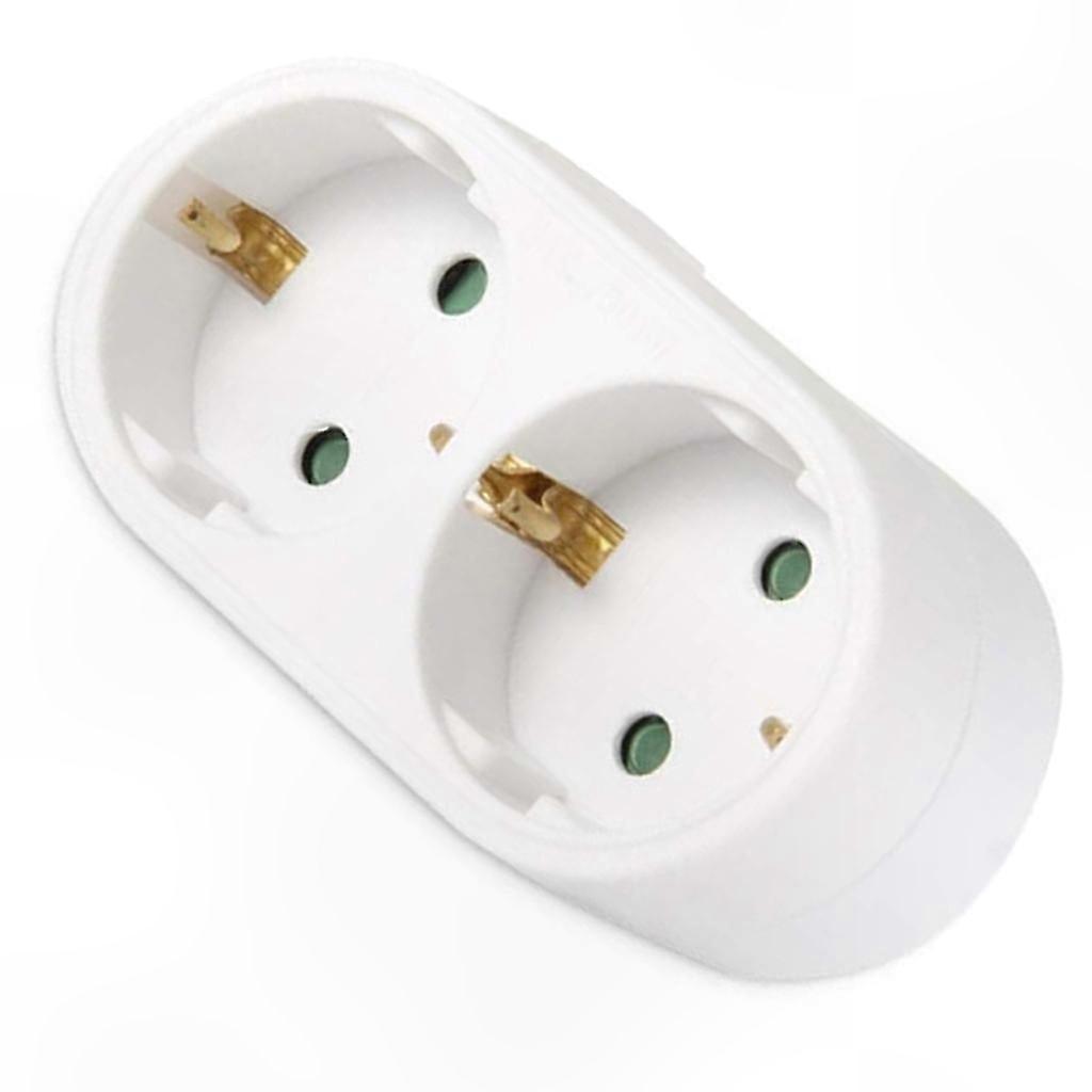 Dual Outlet Power Socket Adapter with Enhanced Electrical Expansion Capability
