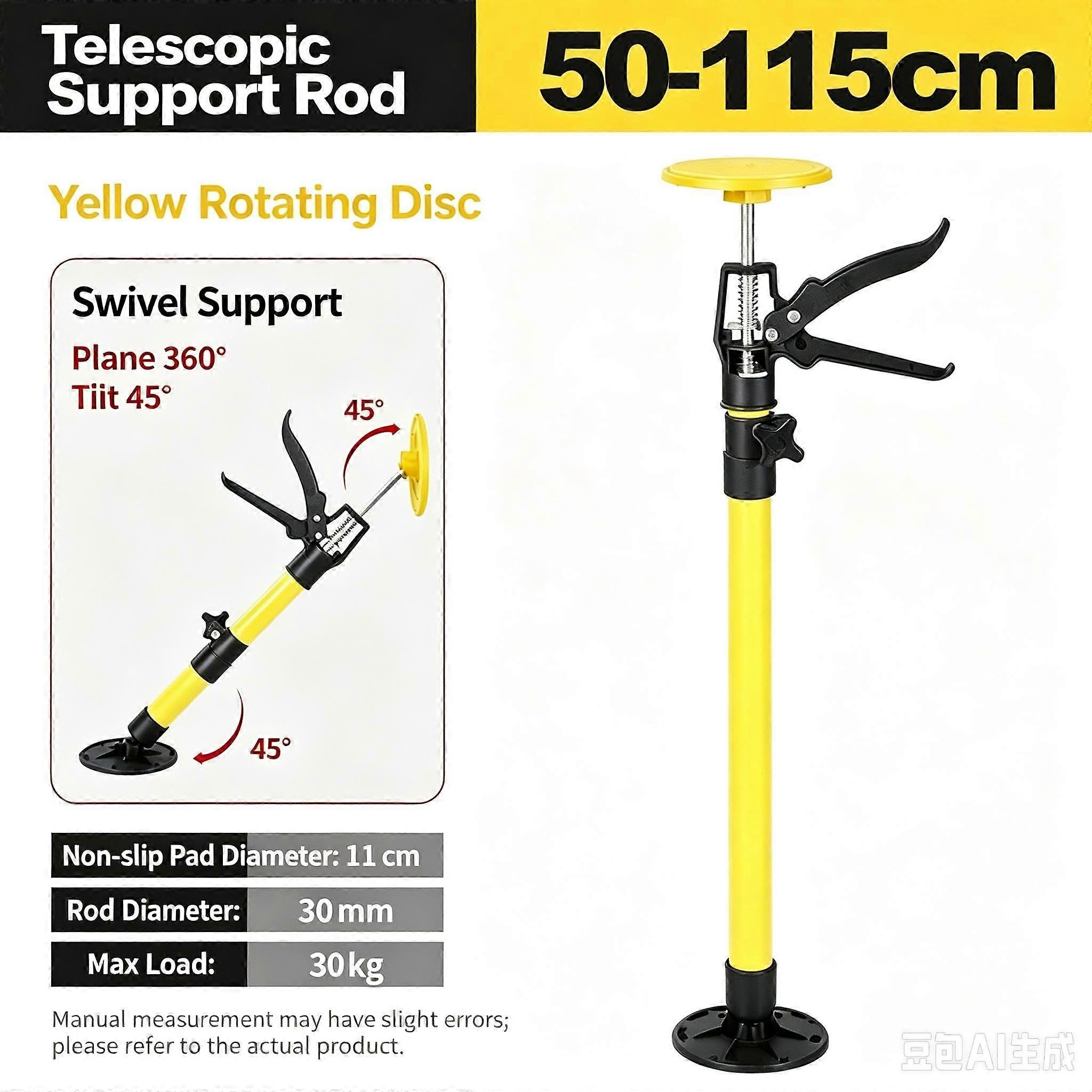 Adjustable Telescopic Support Rod, Cabinet Installation Lifting Support Bracket for Woodworking