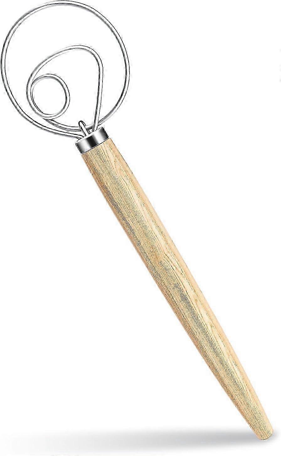 13 Inch Oak Handle Dough Whisk