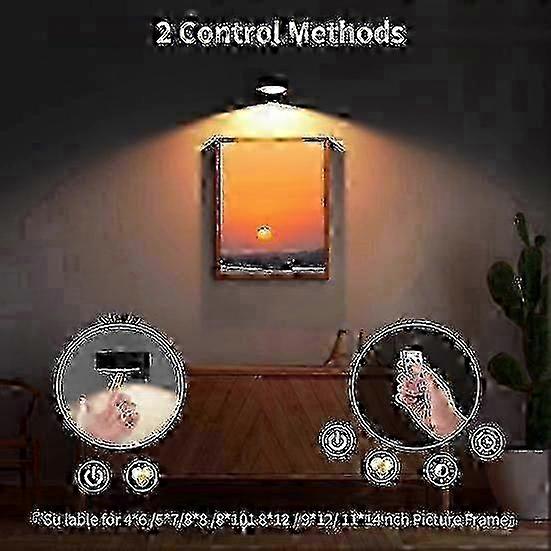 Wall-Mounted Wireless RGB Picture Light with Remote