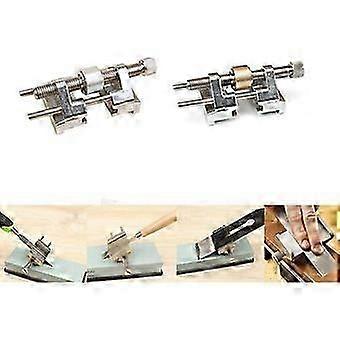 Angle Sharpener with Fixed Angle Clamp and Brass/Stainless Steel Roller for Wood Chisel(2Pcs)