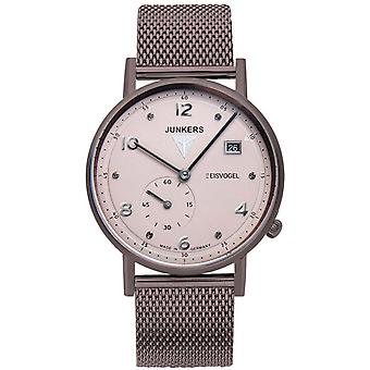 Junkers eisvogel f13 Quartz Analog Woman Watch with 6735M-4 Stainless Steel Bracelet
