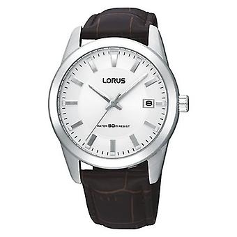 Lorus klockor kvarts analog mäns klocka med RxH97HX9 cowskin armband