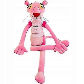 Großer, plüschiger Maskottchen-Charakter des Pink Panther, ca. 160 cm groß.