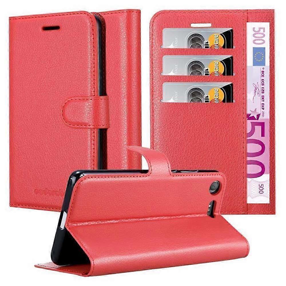 Sony Xperia XZ1 Case - Protective Case with Card Slots and Stand Function