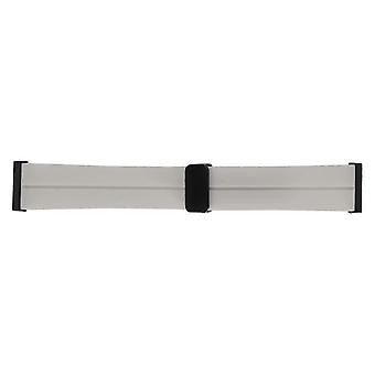 Silikon-Armband für Sportuhren, 24 mm, mit magnetischer Faltschließe und Schnellwechselsystem, kompatibel mit Suunto 7, 9, D5i, Spartan HR Baro, Farbe: Grau.
