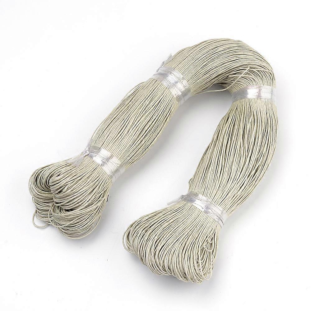 Waxed Cotton Cord Beige 1.5mm 360yard/bundle(330m/bundle)
