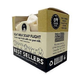 O MY! Goat Milk Traveler Soap Flight Best Sellers, 8 Oz