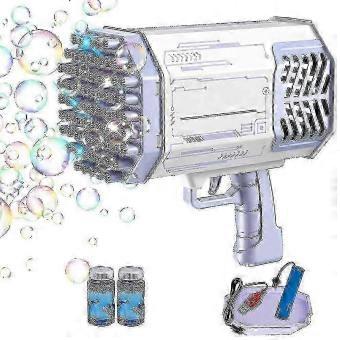 69 Holes Bubble Gun for Wedding Party, Bath Machine Summer Toy, Outdoor, Birthday Gift-zfz3a