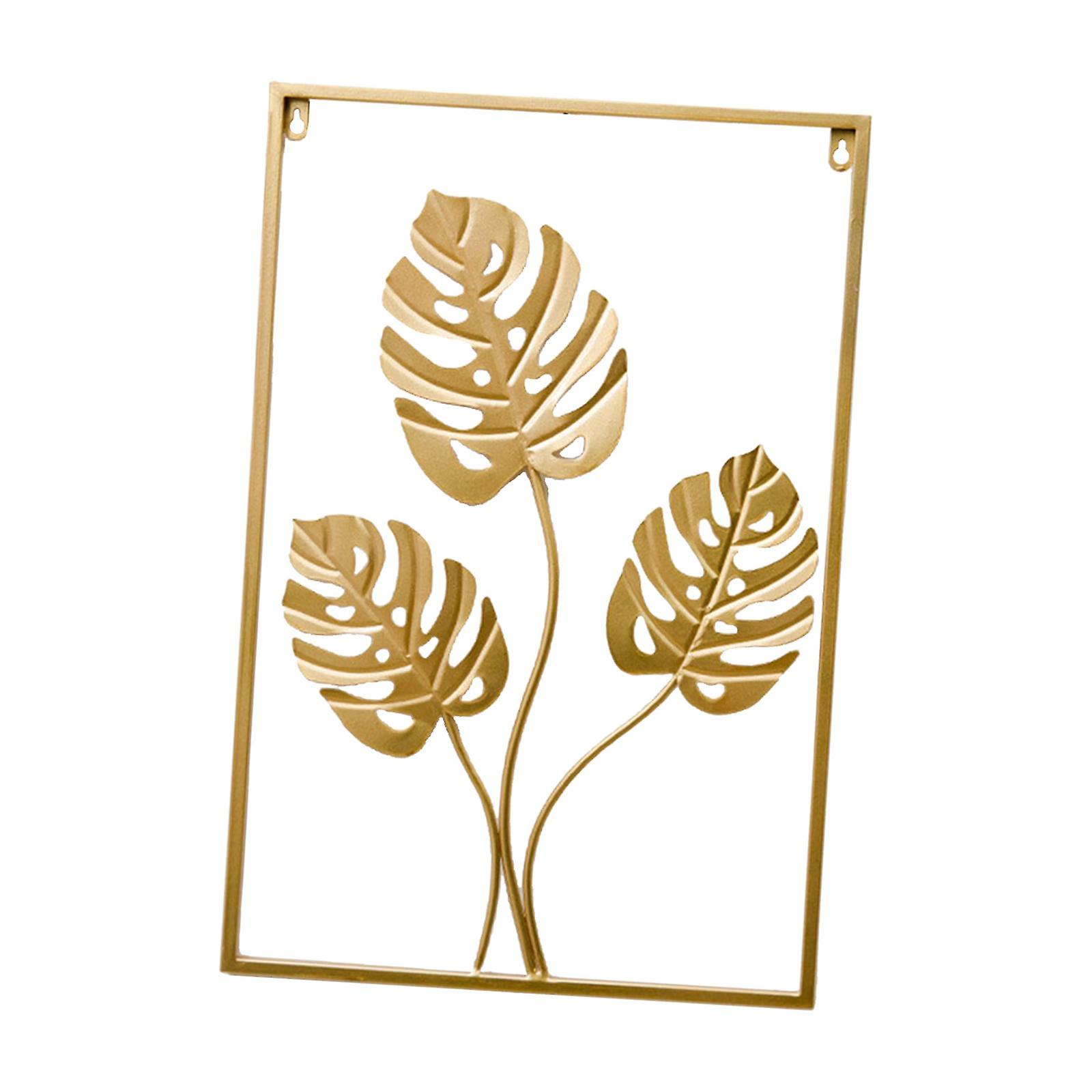 Unik Monstera Gold Leaf Wall Art