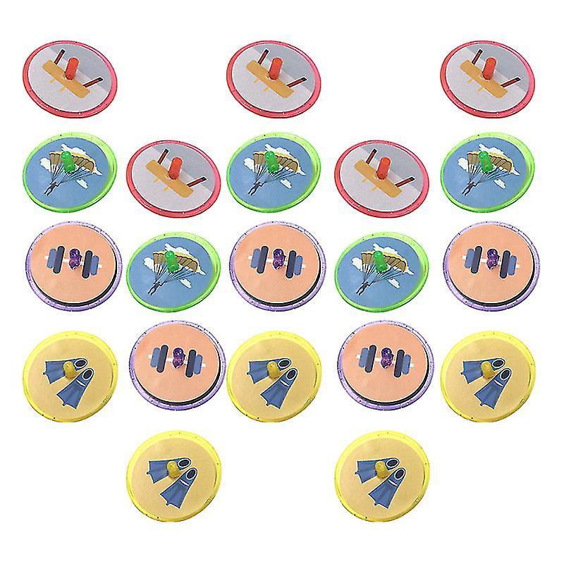 4X4cm Random Color Spinning Tops 60pcs Adorable Gyro Toy Children Gyroscope Toy Rotating Toy For Kid