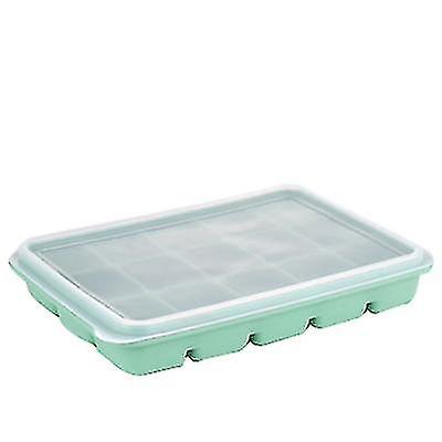 15 Grid Rectangular Silicone Ice Tray Mold With Lid