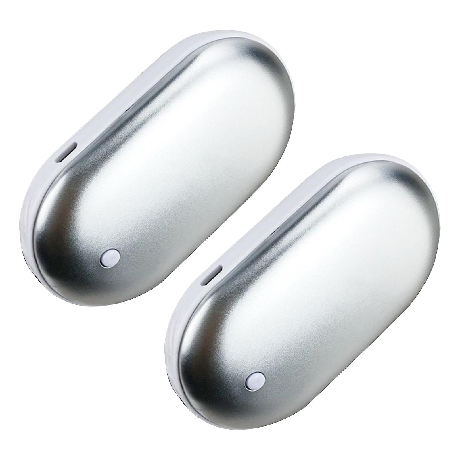 2 Pcs Chauffe-mains rechargeables Usb Power Bank Chauffe-mains électrique Pocket Heater