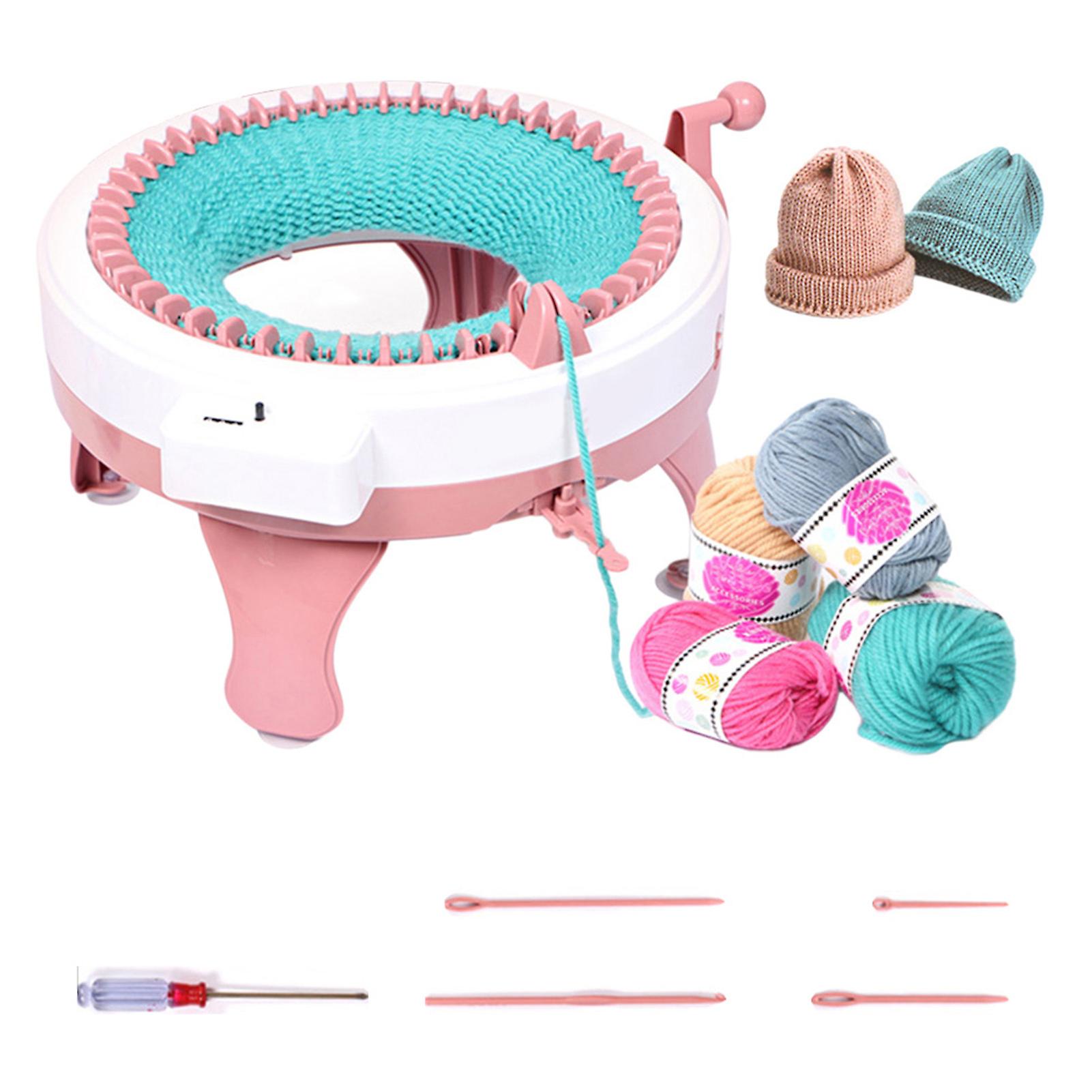 Knitting Machine 48 Needles Smart Weaving Looms Weaving Frame For Adults Kids DIY Knit Scarf Hat Sock