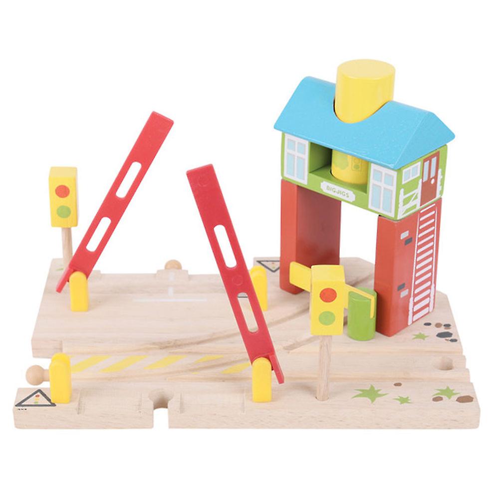 Bigjigs caja de señal de ferrocarril de madera