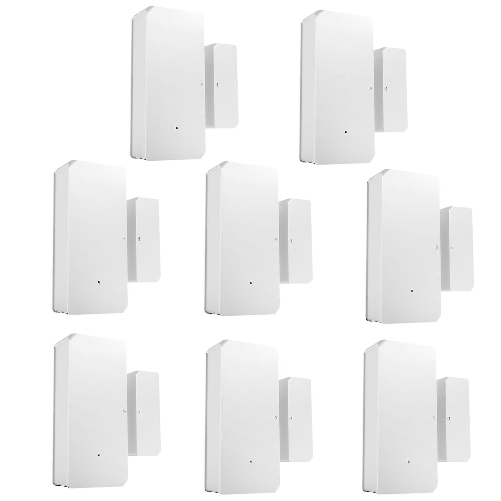 Warm White 8 8pcs Sonoff Dw2-rf-433mhz Sensor Door Window Alarm Sensor Rf 433mhz Wireless Automation Anti-theft Alarm Compatible With Rf Bridge For Sm