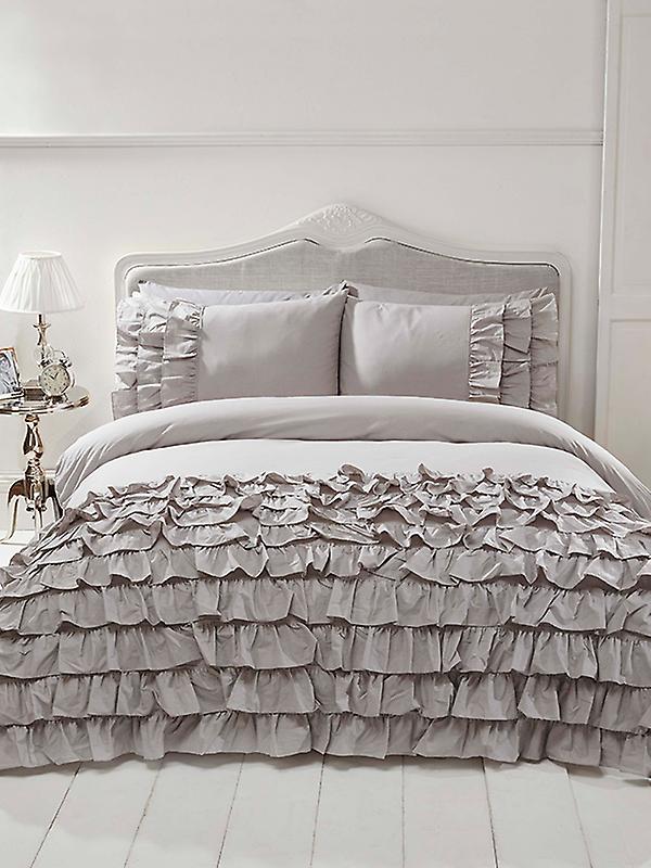 Flamenco Ruche Dekbedovertrek en kussensloop set