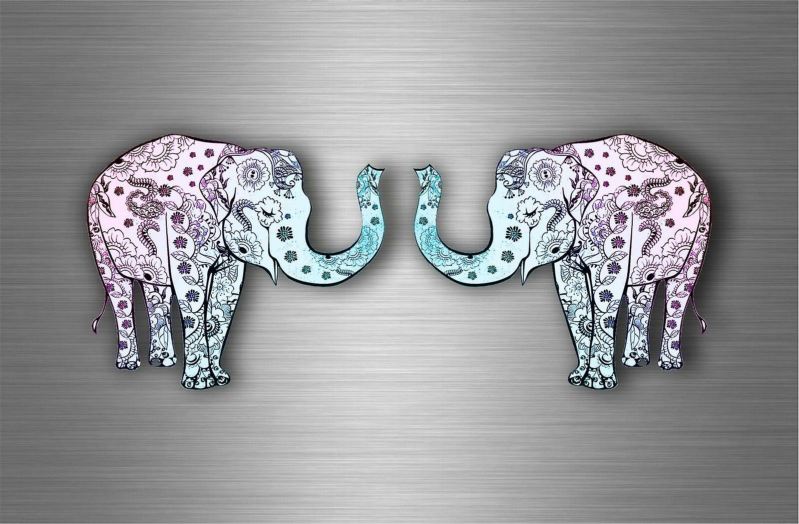 2X Sticker Sticker Car Motorcycle Macbook Elephant Decoration Computer
