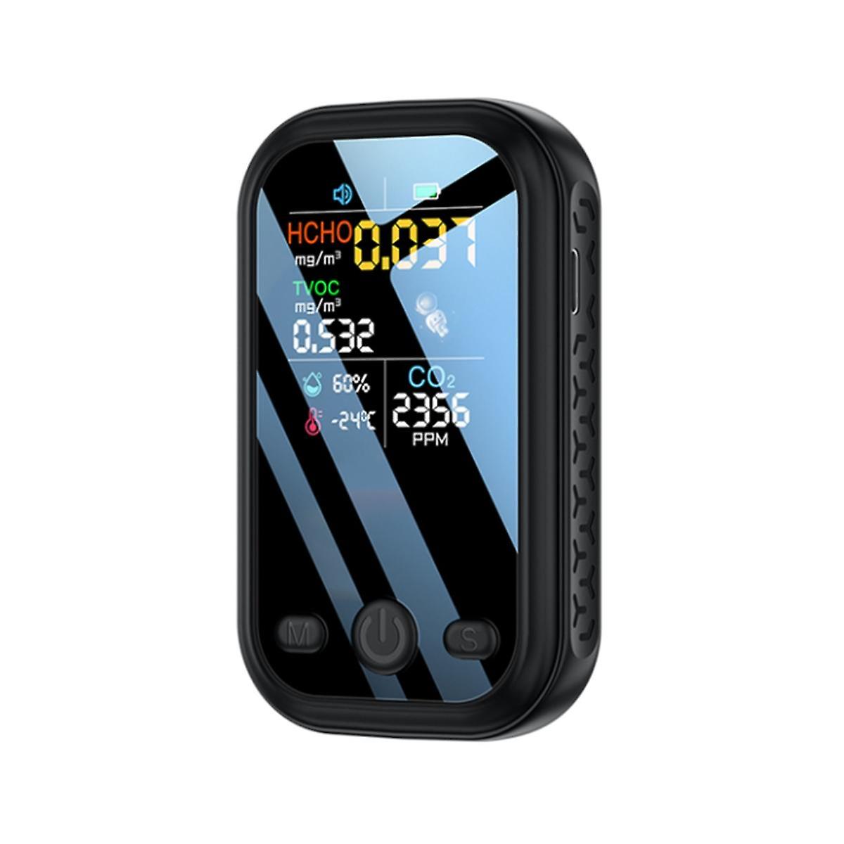 5 in 1 CO2 Meter Digital Temperature Humidity Tester CO2 Sensor TVOC HCHO CO2 Detector Air Quality