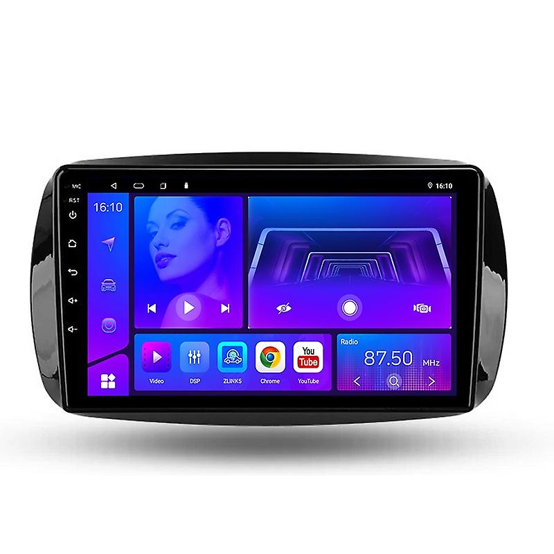 Android 12 Carplay Car Radio for Mercedes Benz Smart Fortwo 3 C453 A453 W453 2014 - 2020 Multimedia 