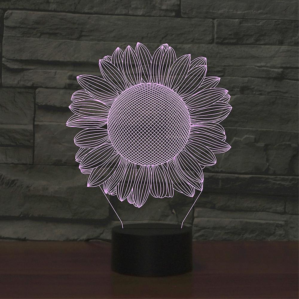 Sunflower Night Light, USB with Touch Button Version