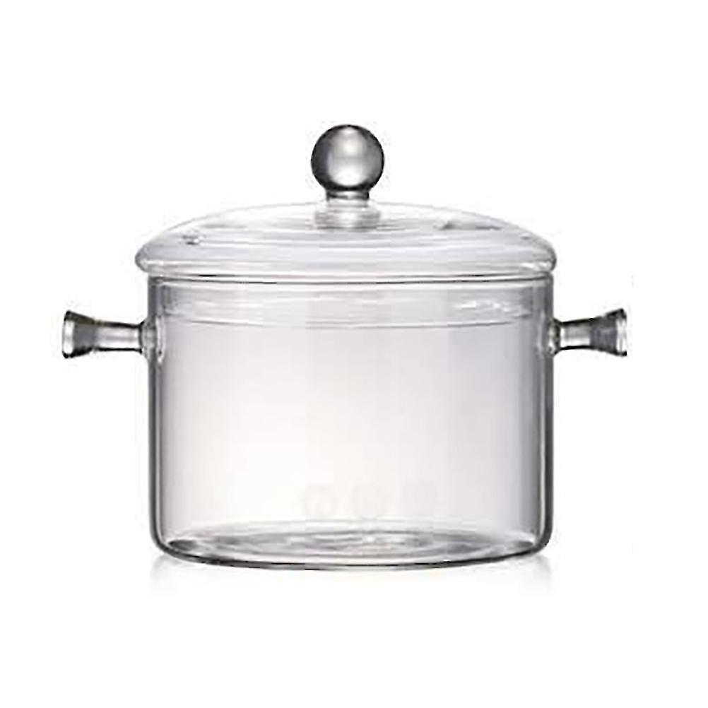 Bols à pâtes en verre résistant à la chaleur avec couvercle, casserole pour soupe, pâtes, aliments pour bébés