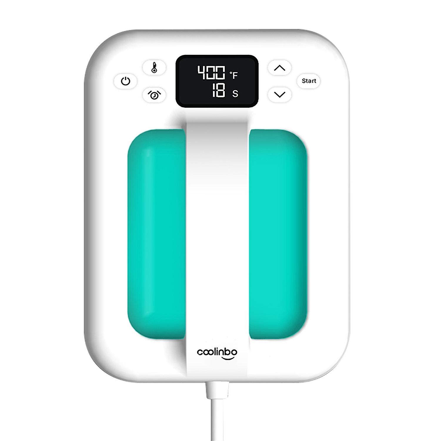 Presse à chaud portative Coolinbo HP6, mini-machine de transfert de chaleur portable de 7 x 5 pouces avec isolation