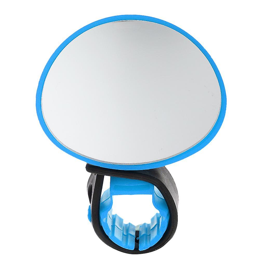 Universal Bike Bicycle Cycling Mirror 360 Handlebar Rearview Mirror - Blue