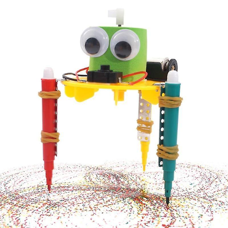 Portable Electronic Games Diy Doodle Robot Technology Small Inventions Educational