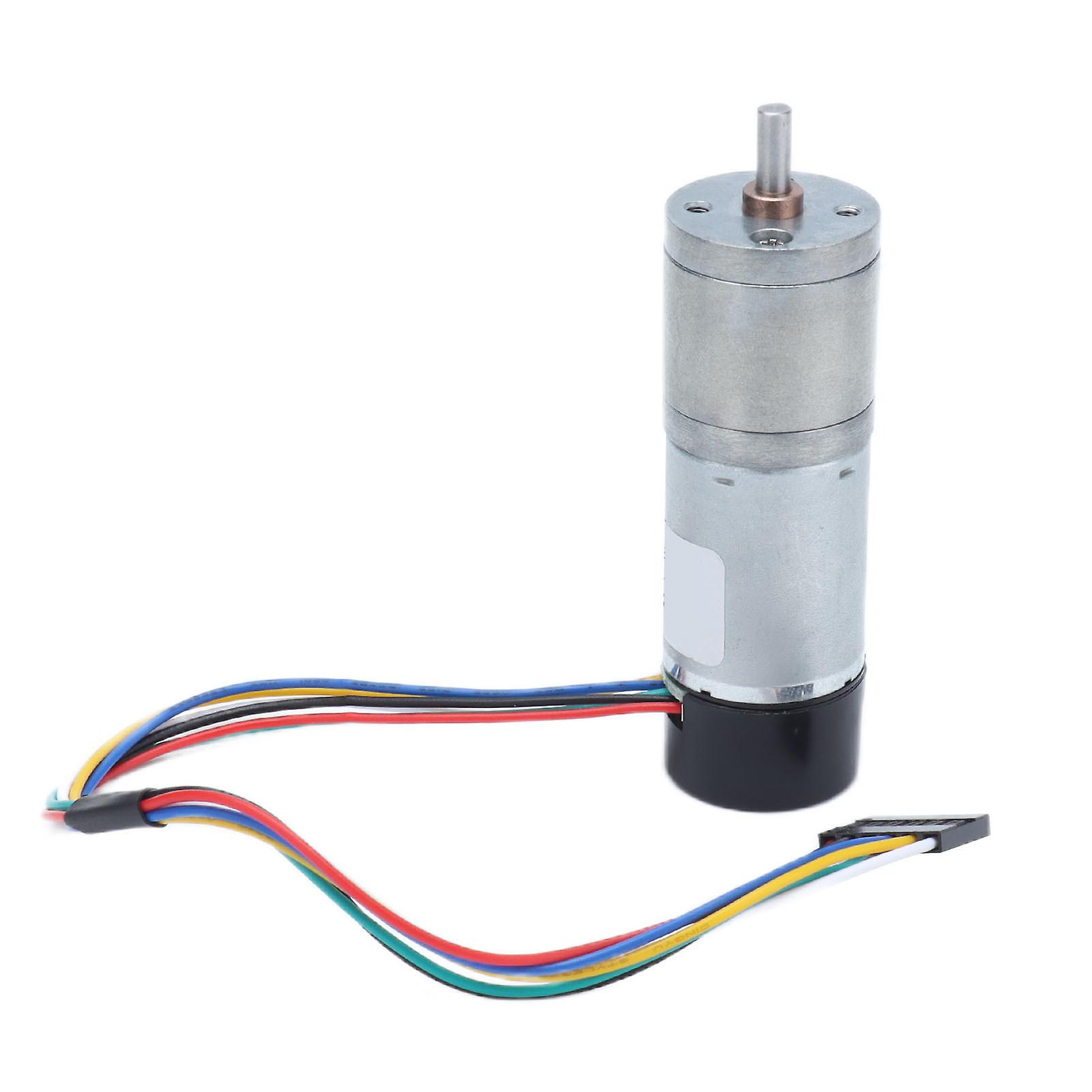 25GA DC Geared Motor - 60RPM, Zinc Alloy, Sturdy, Durable, Dustproof for DIY Engine Robot Model