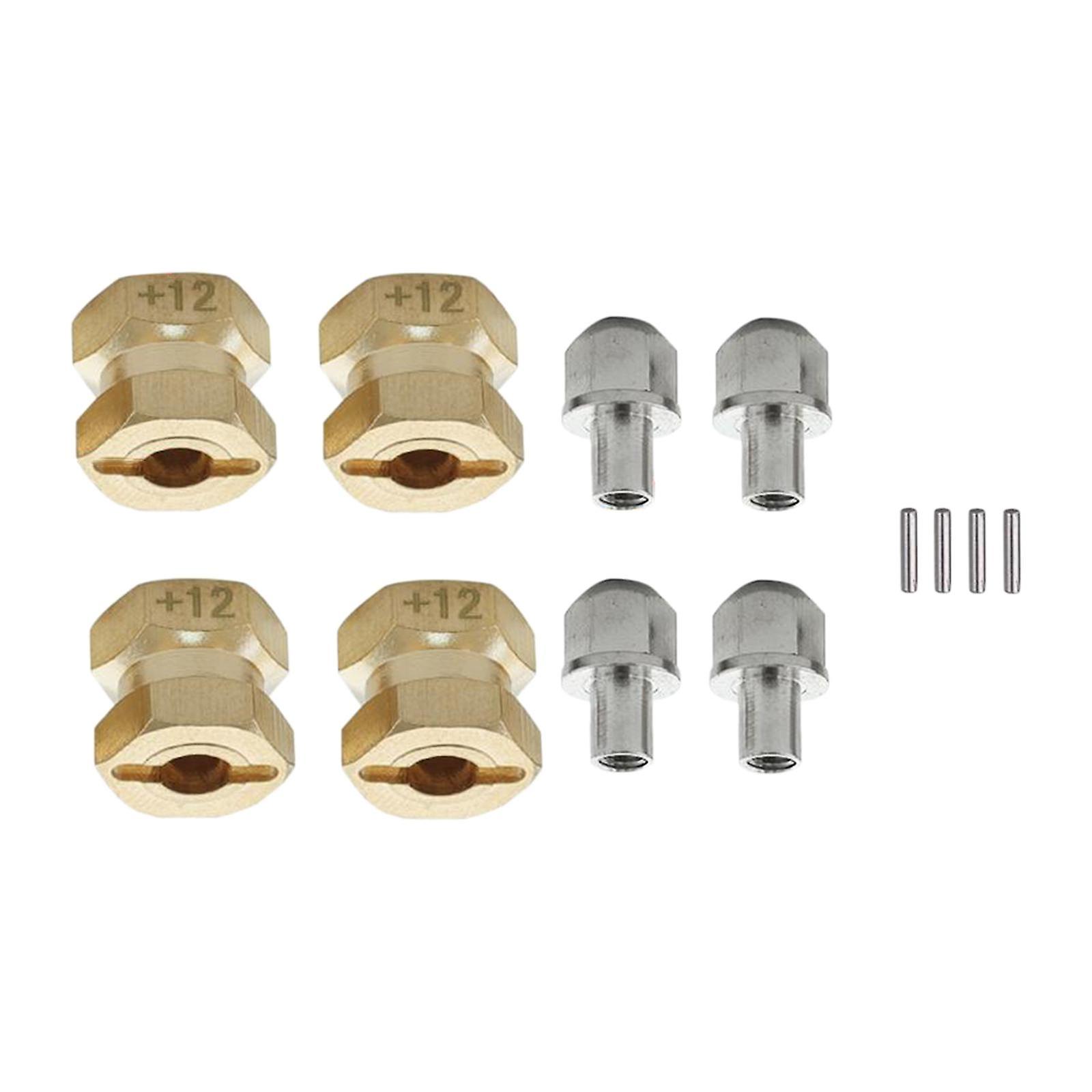 RC Messing Rad Sechskant Nabenantrieb Adapter 4Pcs Für Axial Scx10 RC Crawler 12mm