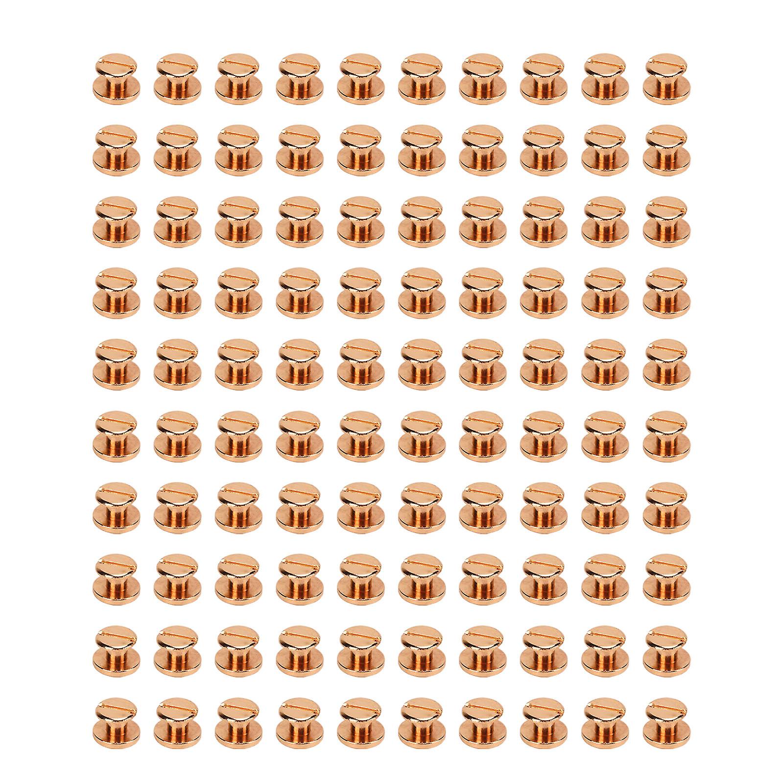 Book Binding Screws, Brass, Gold