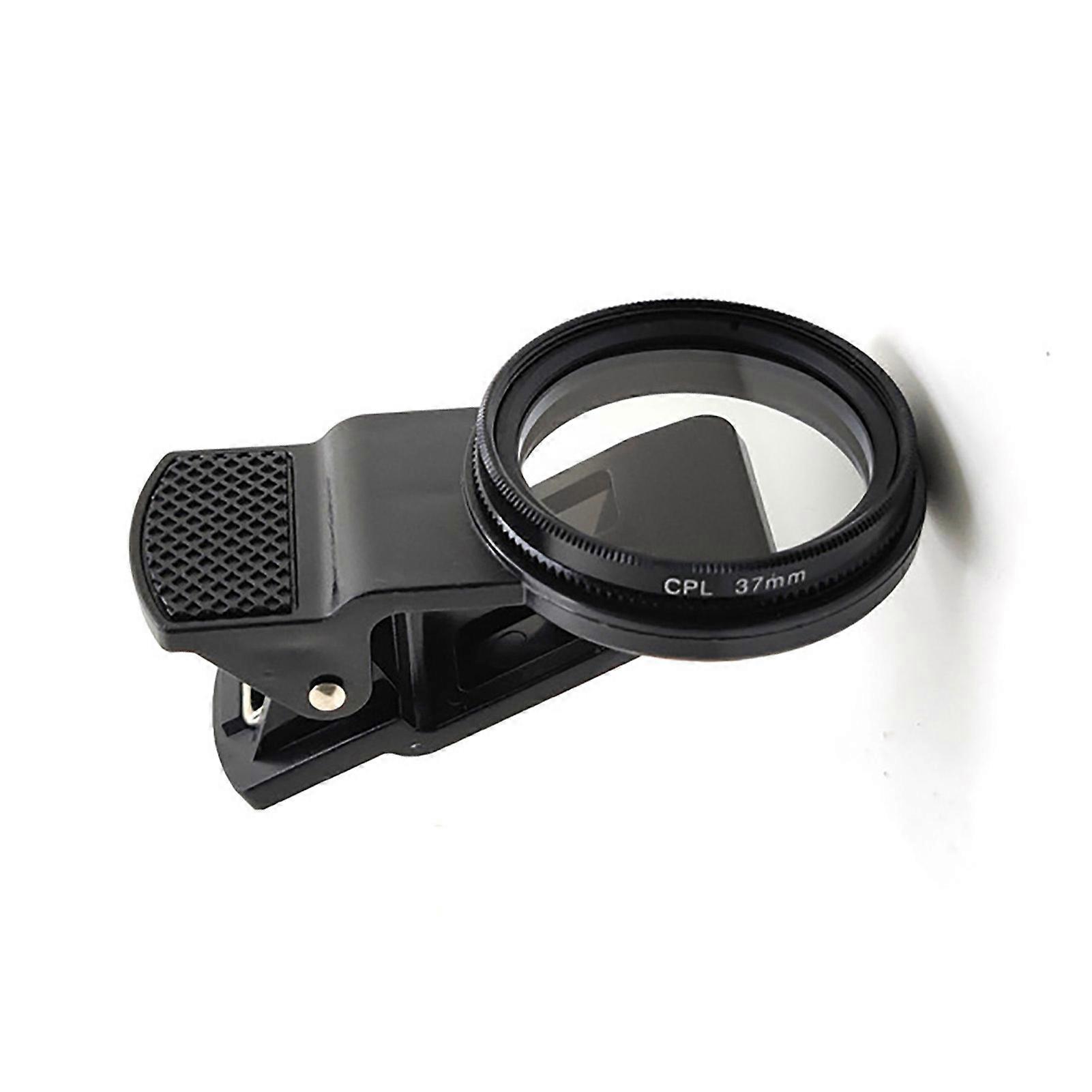 37 mm CPL-Polarisator für Mobiltelefone, universeller Clip-On-Zirkularpolarisatorfilter zur Entfernung von reflektiertem Licht