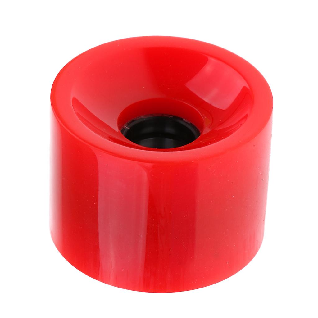 70 x 51mm Pro Boş Kaykay PU Tekerlekler Longboard Cruiser Tekerlekler siyah