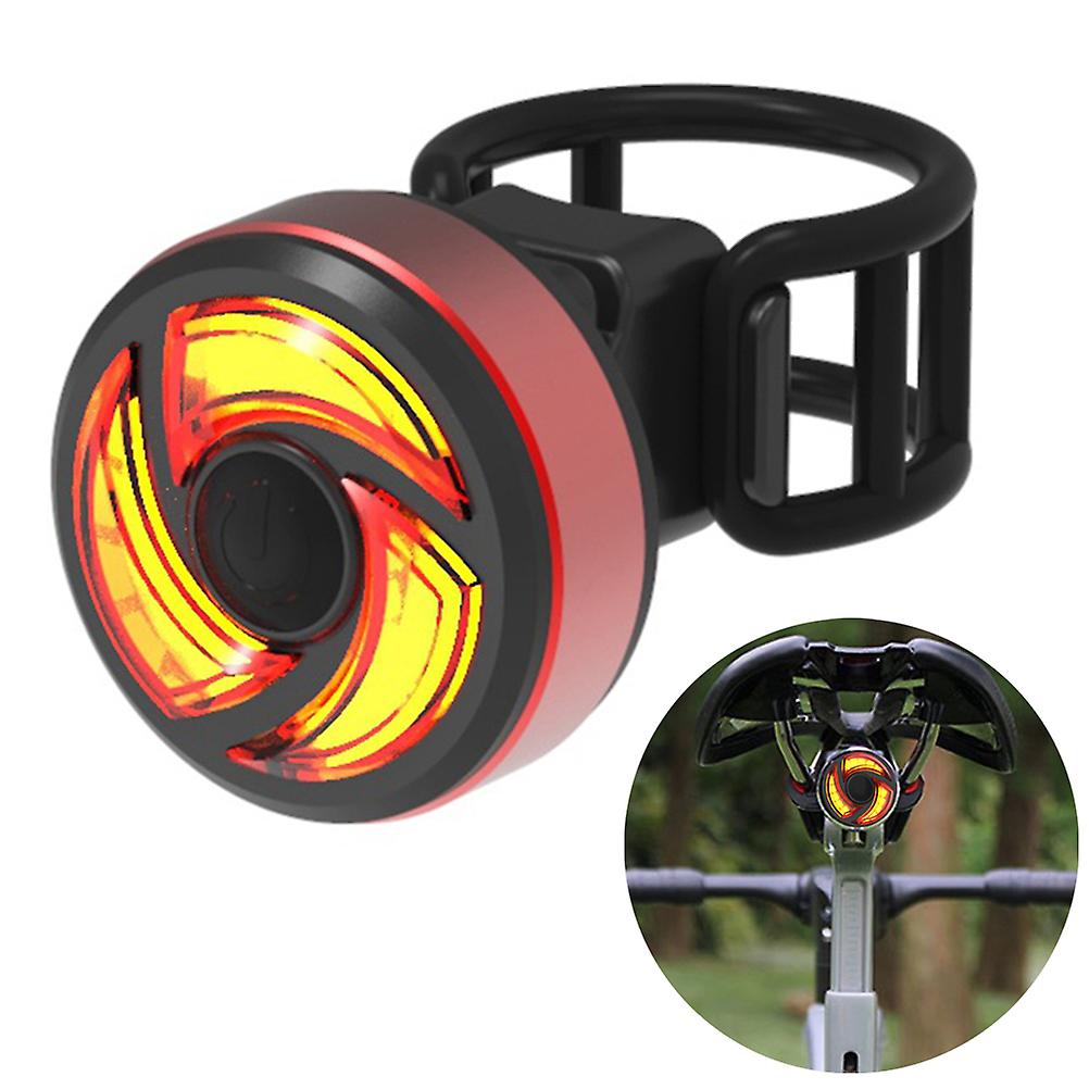 Feu arrière LED Lumière de sécurité Avertissement Lumière stroboscopique USB Rechargeable 3 Modes d’éclairage Vélo Avertissement Lumière