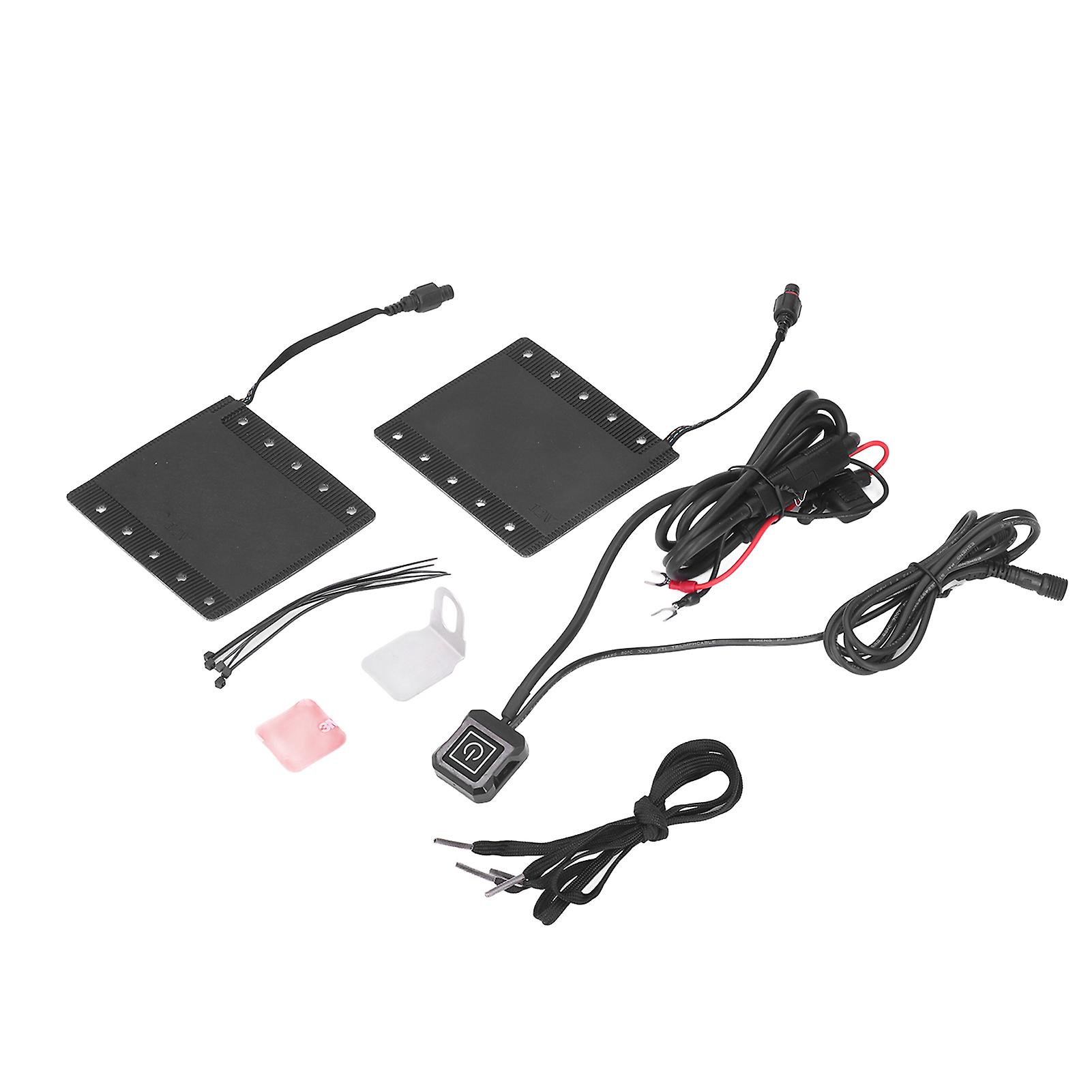 12V Motorcycle Heated Grips 5 Speed Temperature Control Handlebar Hand Warmers IP67 Waterproof