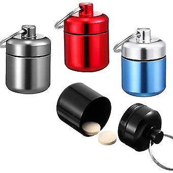 Denew Bote Pilules Tanche 4 Pices (4 Couleurs) Petit Porte-cls Bote