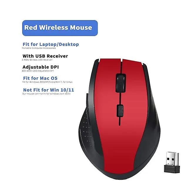 2.4Ghz Wireless Mouse Gamer for Computer PC Gaming Mouse With USB Receiver Laptop Accessories for Windows Win 7/2000/XP/Vista/98