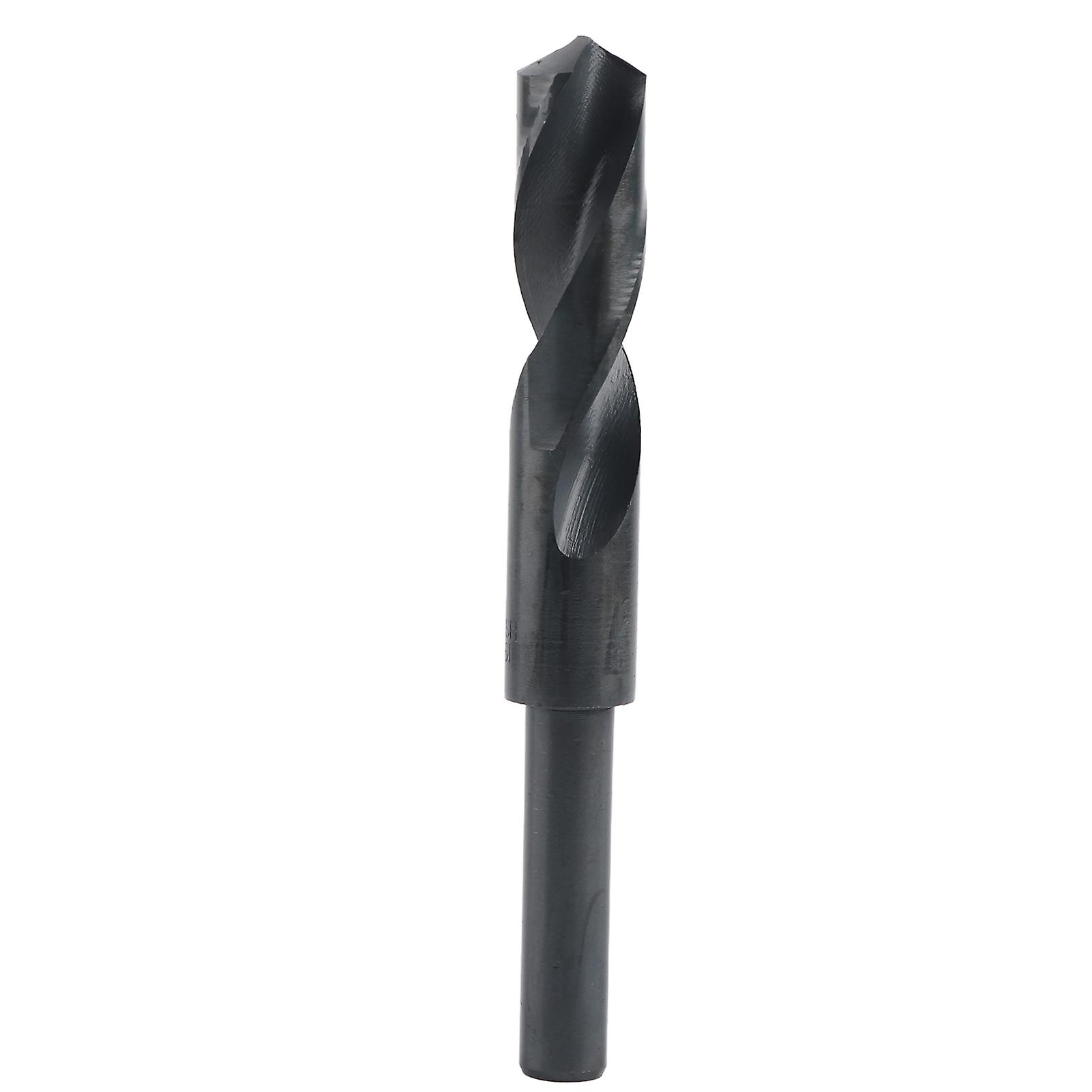 19mm Reduced Shank Twist Drill Bit, Black HSS High Speed Steel Drill Bit, 1/2" Shank