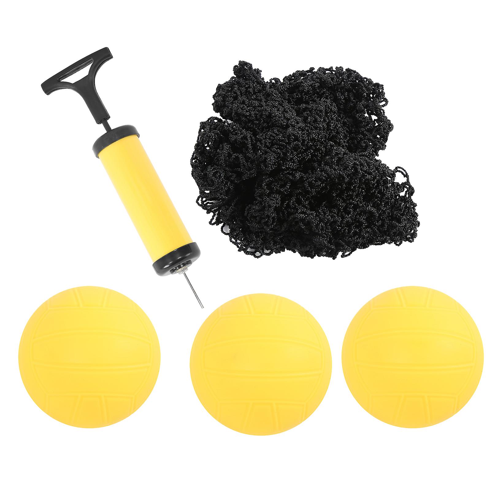 America Type Mini Volleyball Set Accessory with Adjustable Net Inflator Three Balls