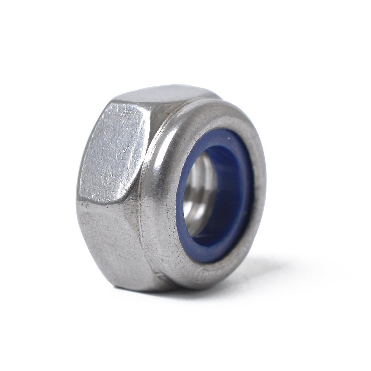 Stainless Steel Nylon Outer Hexagon Nut Non-slip Locking Hexagon Nut M3-m12 Fine Tooth Nut Boxed Set