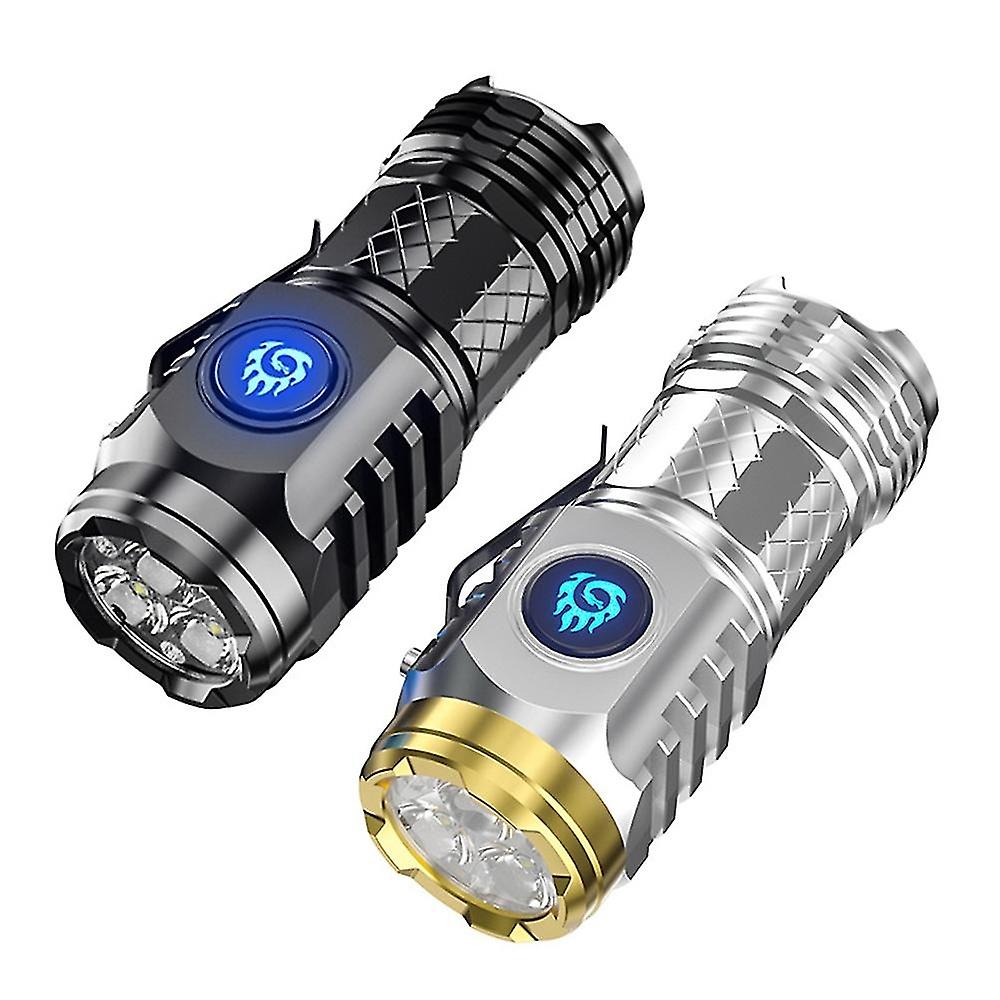 Three-Eyed Monster Mini Flash Super Powerful Flashlight