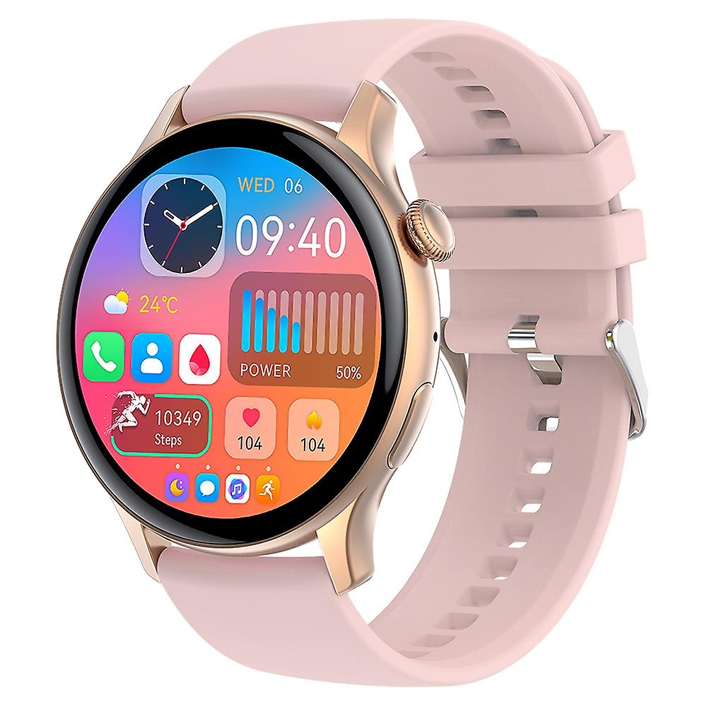 HK85 1.43-inch AMOLED Screen Smart Watch Heart Rate Monitoring Bluetooth Calling Sports Watch - Gold